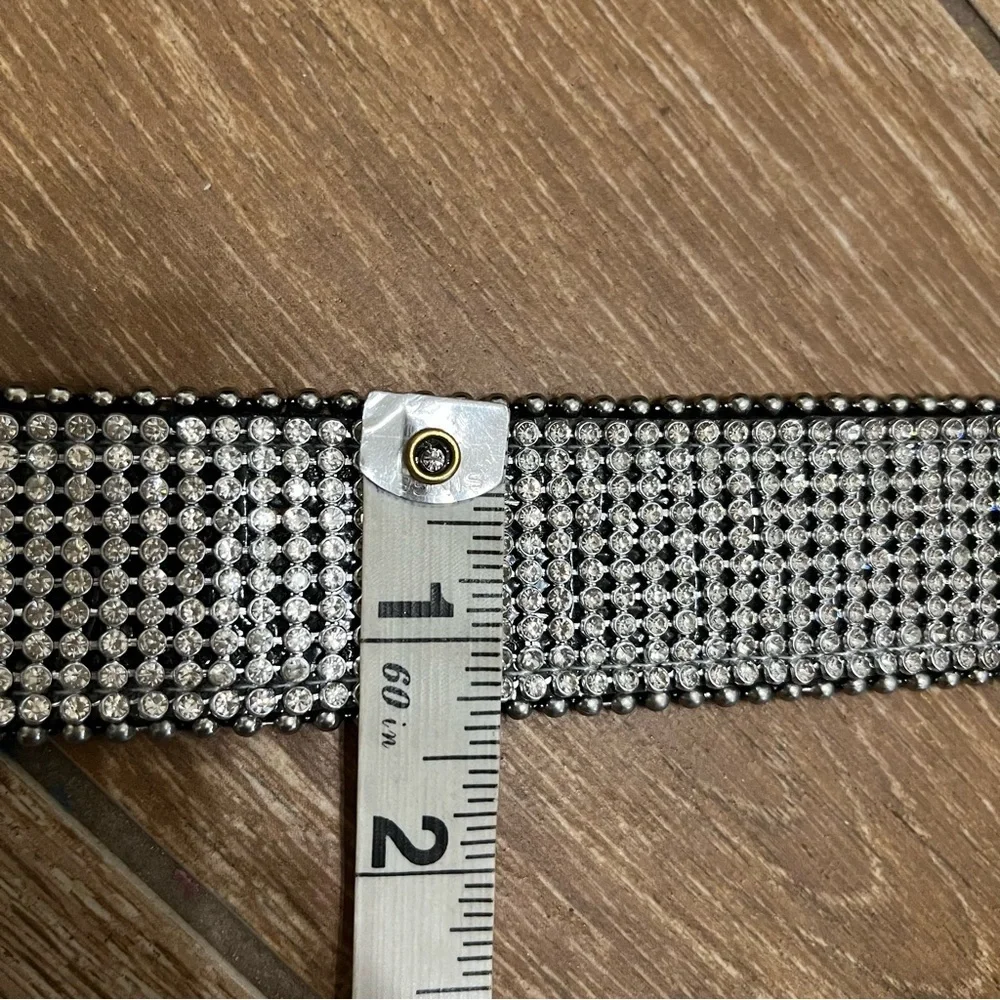 Rhinestones Western Leather Belt